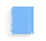 Cuaderno carchivo ingeniox foam a4 80h cuadricula azul pastel
