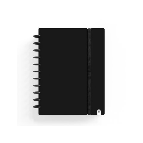 Cuaderno carchivo ingeniox foam A5 80h cuadricula negro