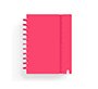 Cuaderno carchivo ingeniox foam a5 80h cuadricula rojo