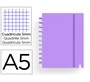 Cuaderno carchivo ingeniox foam a5 80h cuadricula violeta