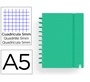 Cuaderno carchivo ingeniox foam A5 80h cuadricula verde