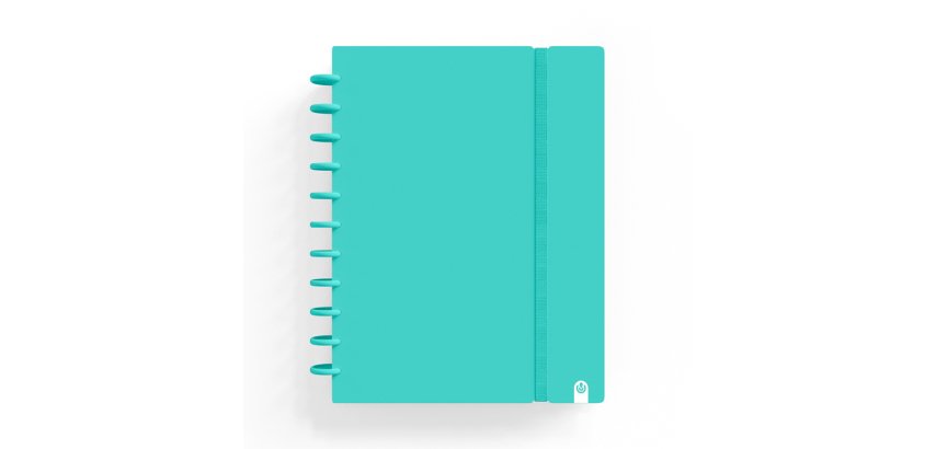 Cuaderno carchivo ingeniox foam A5 80H cuadricula menta pastel