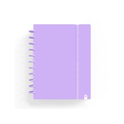 Cuaderno carchivo ingeniox foam a5 80h cuadricula malva pastel