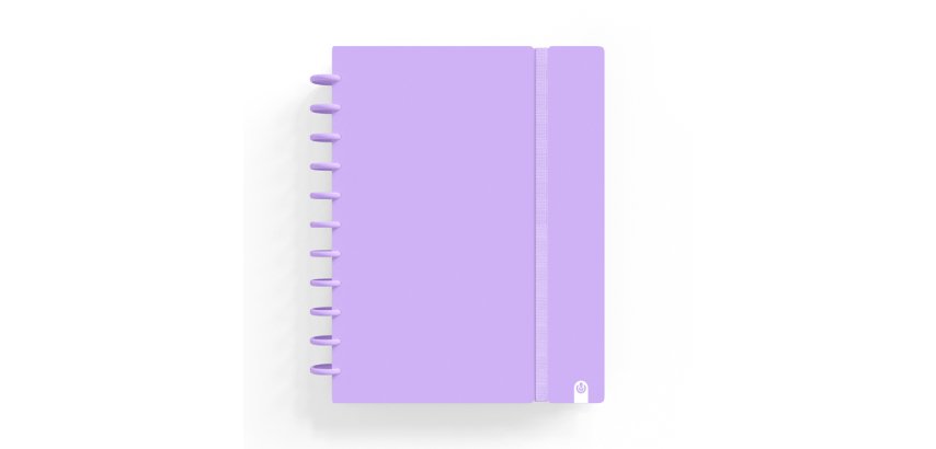 Cuaderno carchivo ingeniox foam A5 80H cuadricula malva pastel