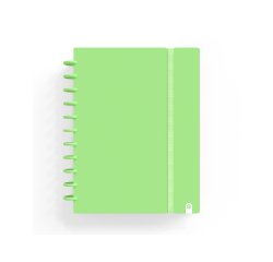Cuaderno carchivo ingeniox foam A5 80 H cuadricula verde pastel