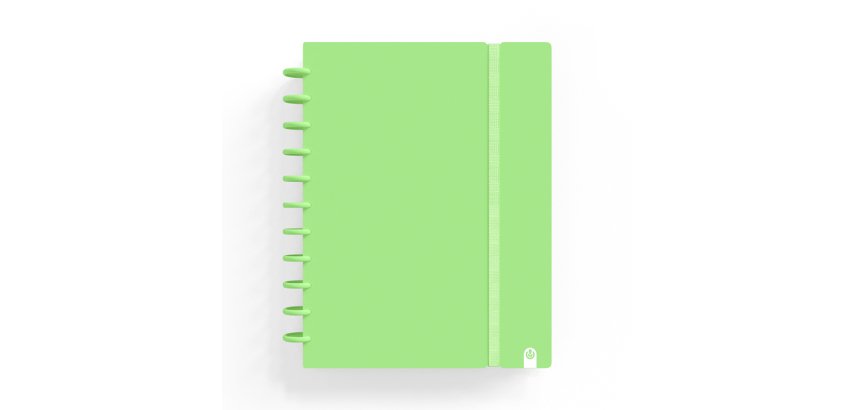 Cuaderno carchivo ingeniox foam A5 80 H cuadricula verde pastel
