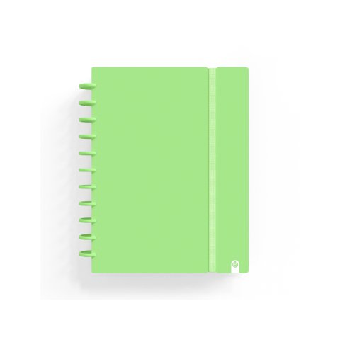 Cuaderno carchivo ingeniox foam A5 80 H cuadricula verde pastel