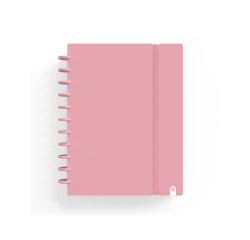 Cuaderno carchivo ingeniox foam a5 80h cuadricula rosa pastel