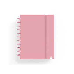 Cuaderno carchivo ingeniox foam a5 80h cuadricula rosa pastel