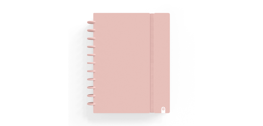 Cuaderno carchivo ingeniox foam A5 80H cuadricula rosa pastel