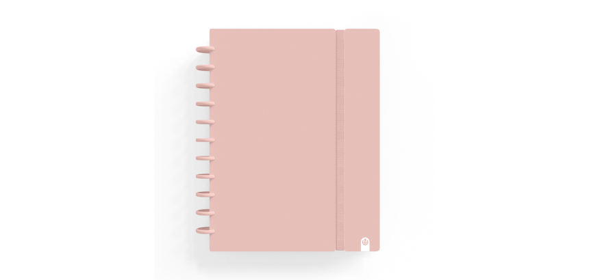 Cuaderno carchivo ingeniox foam A5 80H cuadricula rosa pastel