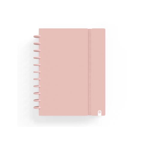 Cuaderno carchivo ingeniox foam A5 80H cuadricula rosa pastel