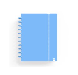 Cuaderno carchivo ingeniox foam A5 80h cuadricula azul pastel