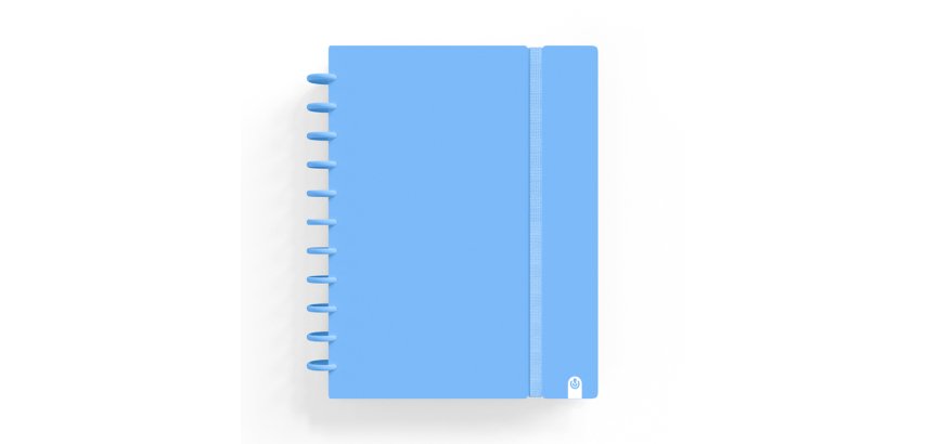 Cuaderno carchivo ingeniox foam A5 80h cuadricula azul pastel