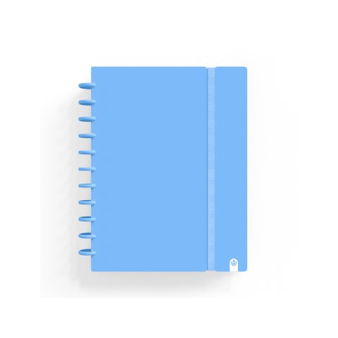 Cuaderno carchivo ingeniox foam A5 80h cuadricula azul pastel