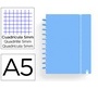 Cuaderno carchivo ingeniox foam A5 80h cuadricula azul pastel