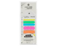Bloc de notas adhesivas carchivo ingeniox irregular colores neon