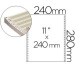 Papel continuo 240x11 pautado caja de 2500 hojas