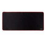 Alfombrilla para raton q-connect xxl negra con borde rojo 900x400 mm