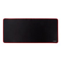 alfombrilla para raton q-connect xxl negra con borde rojo 900x400 mm