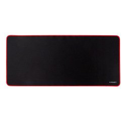 Alfombrilla para raton q-connect xxl negra con borde rojo 900x400 mm