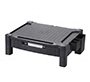 Soporte q-connect para monitor /impresora ajustable altura 10,3cm a 13,3cm con cajon color negro 434x336x133 mm