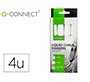 Rotulador q-connect tiza liquida punta redonda trazo 3 mm caja de 4 unidades color blanco