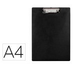 Portanotas q-connect plastico 50% reciclado din a4 negro grosor 2,1 mm