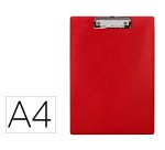 Portanotas q-connect plastico 50% reciclado din a4 rojo grosor 2,1 mm