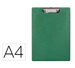 Portanotas q-connect plastico 50% reciclado din a4 verde oliva grosor 2,1 mm