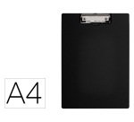 Carpeta q-connect miniclip superior din a4 plastico 50% reciclado negro grosor 2,1 mm