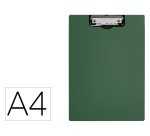 Carpeta q-connect miniclip superior din a4 plastico 50% reciclado verde oliva grosor 2,1 mm