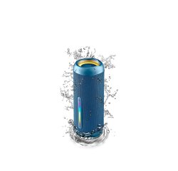 Altavoz ngs roller furia 2 portatil 60w bluetooth luces rgb e impermeabilidad ipx7 color azul