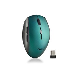 Raton ngs bee 800/1200/1600 dpi inalambrico 5 botones receptor usb-a 2,4 ghz color azul