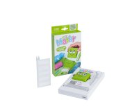 Sello marcador de ropa marky infantil verde incluye tinta kit de etiquetas y cinta termoadhesiva