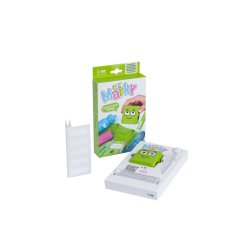 Sello marcador de ropa marky infantil verde incluye tinta kit de etiquetas y cinta termoadhesiva