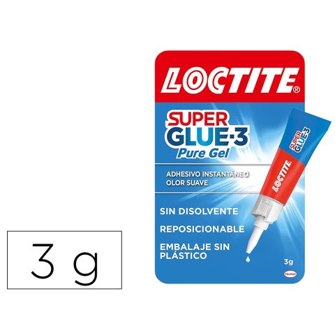 Pegamento loctite 3 g adhesivo instantaneo gel reposicionable