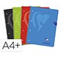 Cuaderno espiral clairefontaine notebook tapa polipropileno din a4+ micro 120h 90 gr 5 bandas color