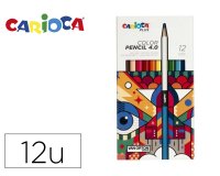 Lapices de colores carioca plus 4.0 caja de 12 unidades colores surtidos