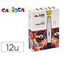 Lapices de cera carioca plus art crayon caja premium de 12 unidades colores surtidos