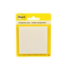 Bloc de notas adhesivas quita y pon post-it 600 transparente 73x73 mm con 36 hojas