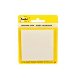 Bloc de notas adhesivas quita y pon post-it 600 transparente 73x73 mm con 36 hojas