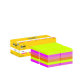 Blocs de notas adhesivas quita y pon Post-it colores surtidos 76x76 mm con 100 hojas Pack de 18+6 GRATIS