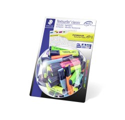 Rotulador staedtler textsurfer classic 364 fluorescente neon expositor de 100 unidades colores