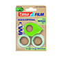 Cinta adhesiva tesa film eco&cristal transparente 10 m x 19 mm blister de 2 unidades + miniportarrollo