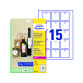 Etiqueta colgante avery blanca 50x50 mm imprimible doble cara carton 220 gr pack de 150 unidades