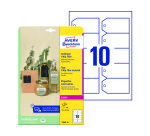 Etiqueta colgante avery blanca 90x50 mm imprimible doble cara plastico 190 mc pack de 100 unidades