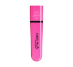 Rotulador bic flat fluorescente rosa neon caja de 12 unidades