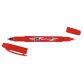 Rotulador tombow mono twin permanente doble punta fina y gruesa color rojo