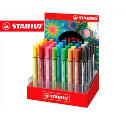 Rotulador stabilo acuarelable pen 68 max arty line expositor de 32 unidades colores surtidos